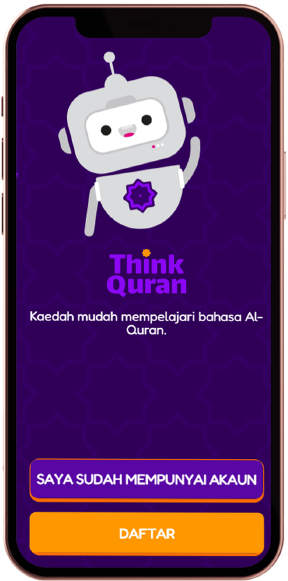 Skrin mula Think Quran