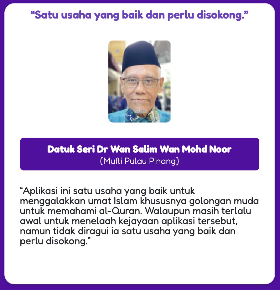 Testimoni Datuk Seri Dr Wan Salim Wan Mohd Noor – Mufti Pulau Pinang
